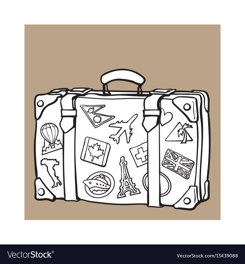 Чемодан скетч