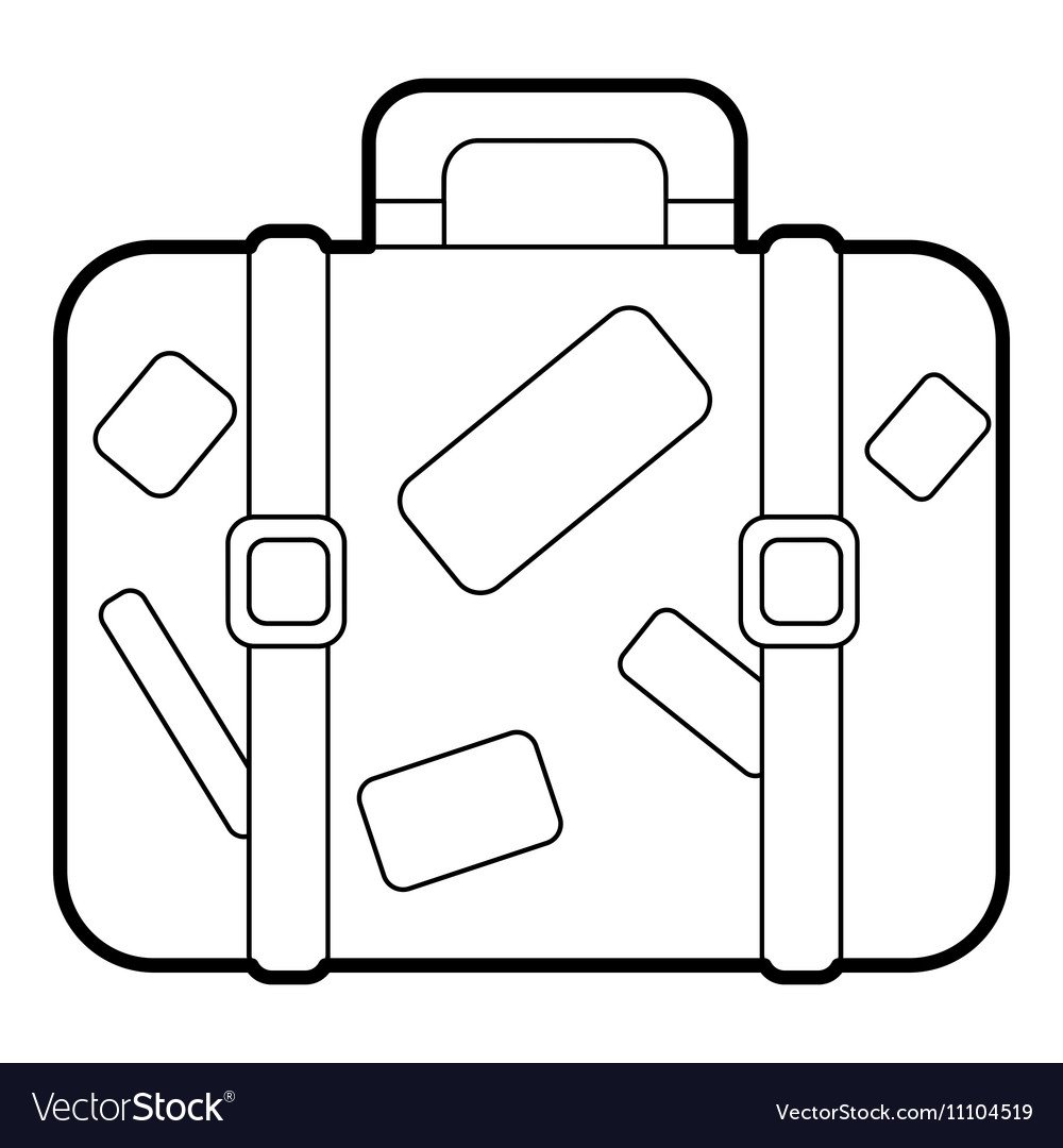 Чемодан трафарет