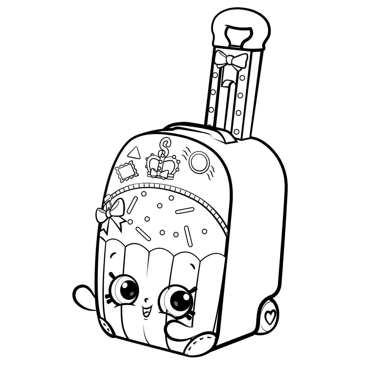 Чемоданчик раскраска