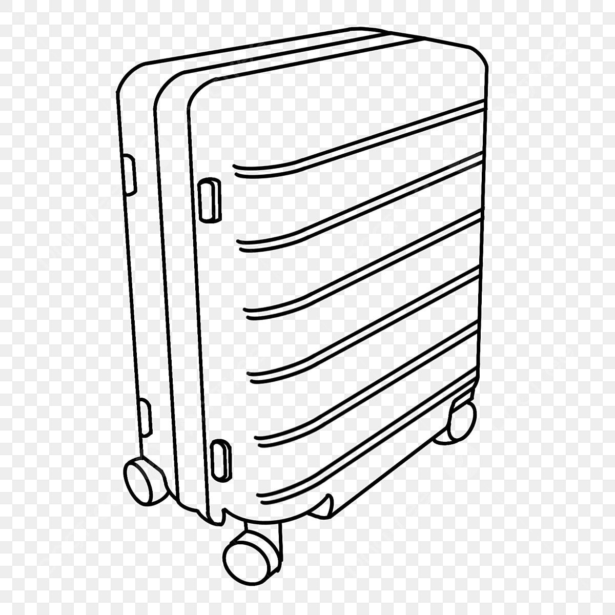 Чемодан на колесиках раскраска
