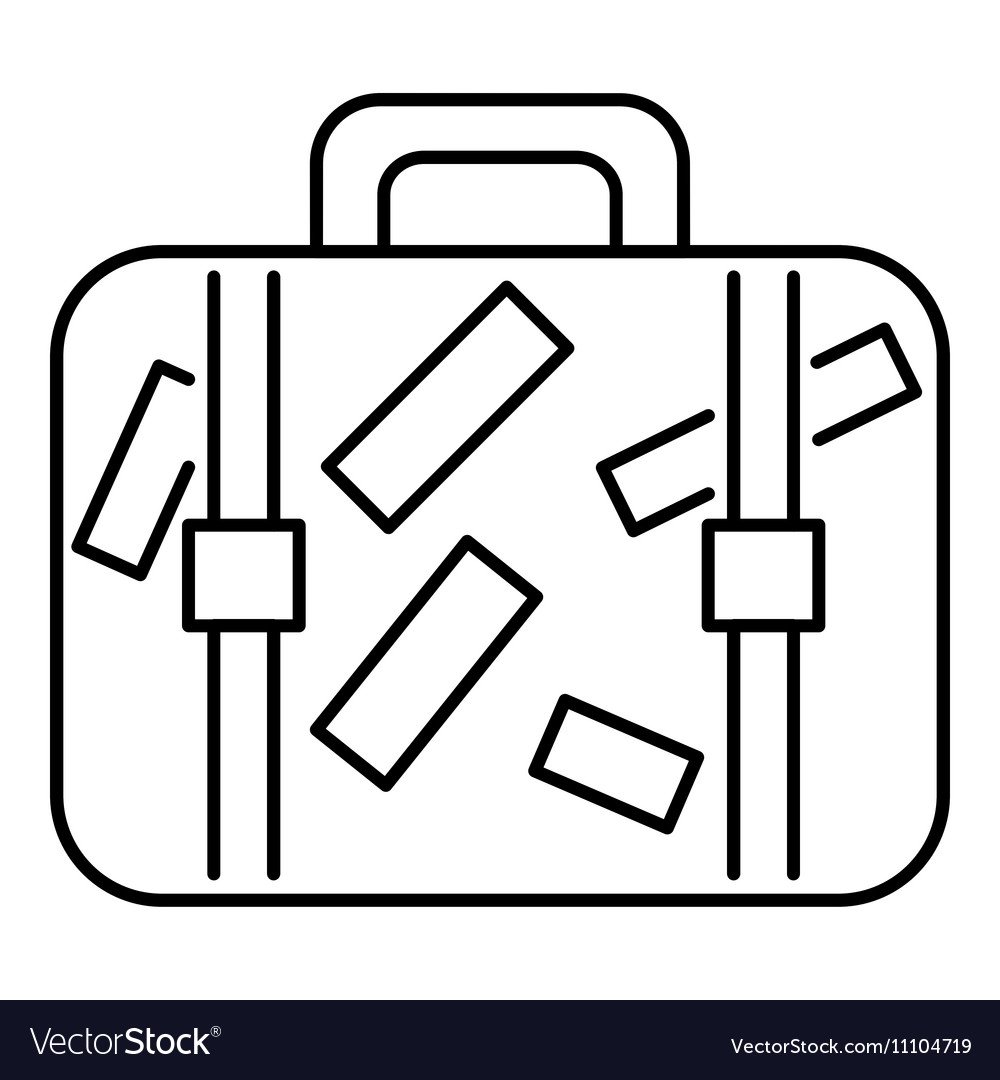 Чемодан контур