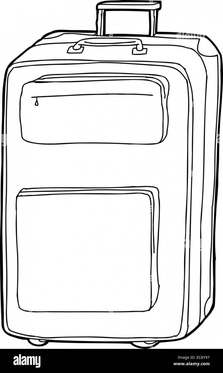 Чемодан раскраска