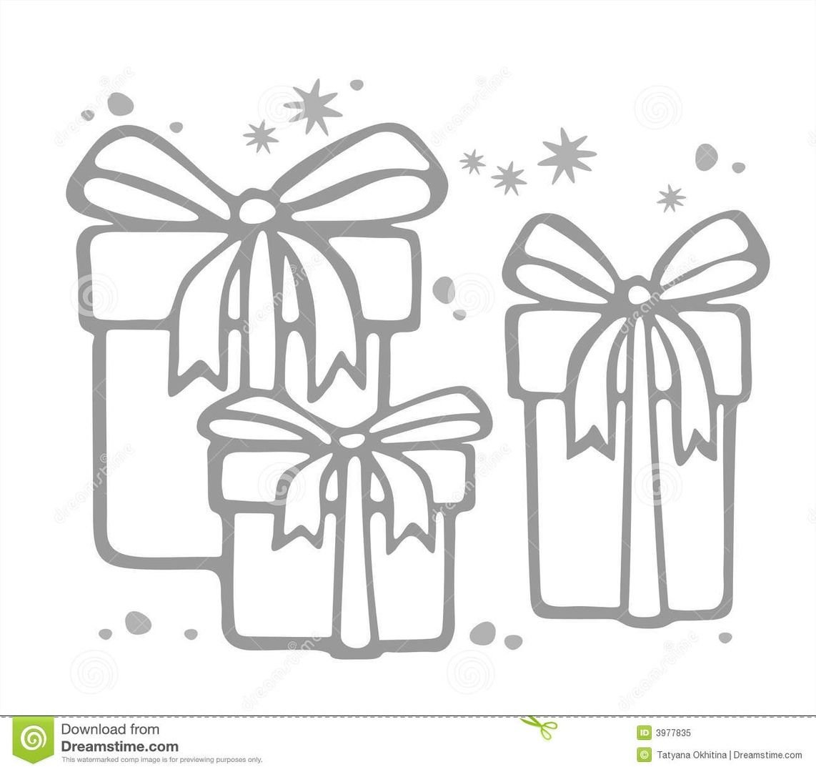 Подарочная коробка схематично