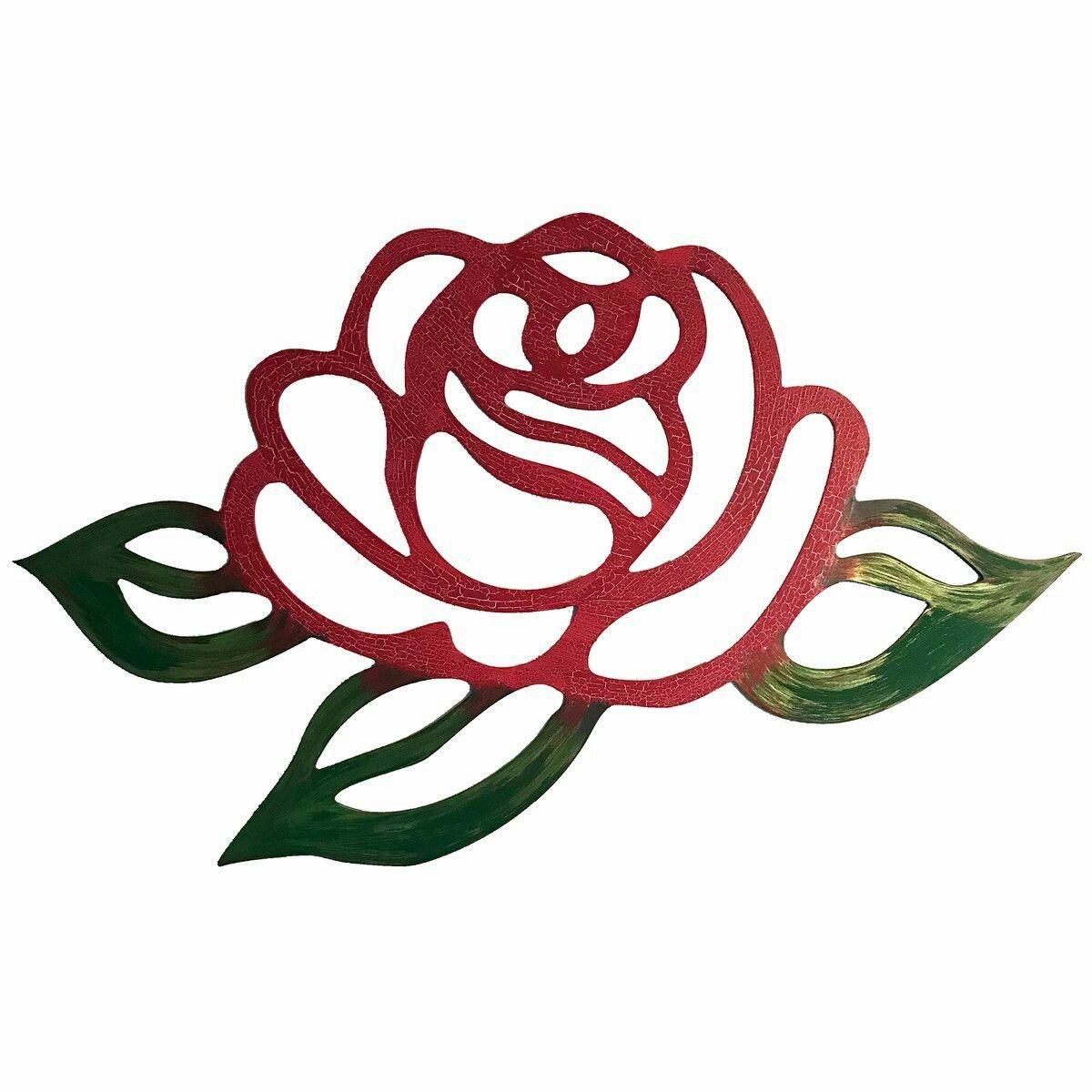 Трафарет розы для вырезания