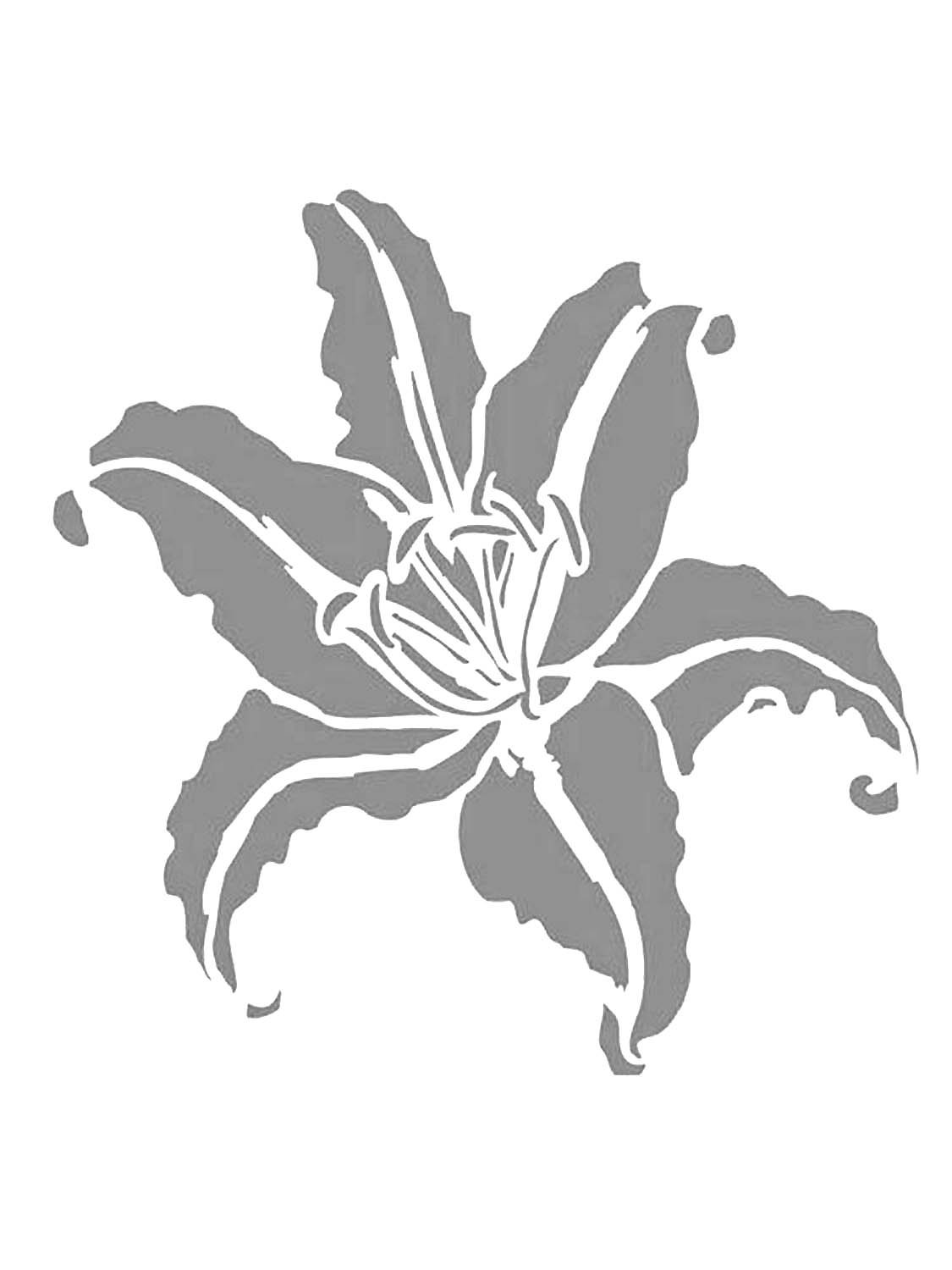 Трафареты цветов для барельефа