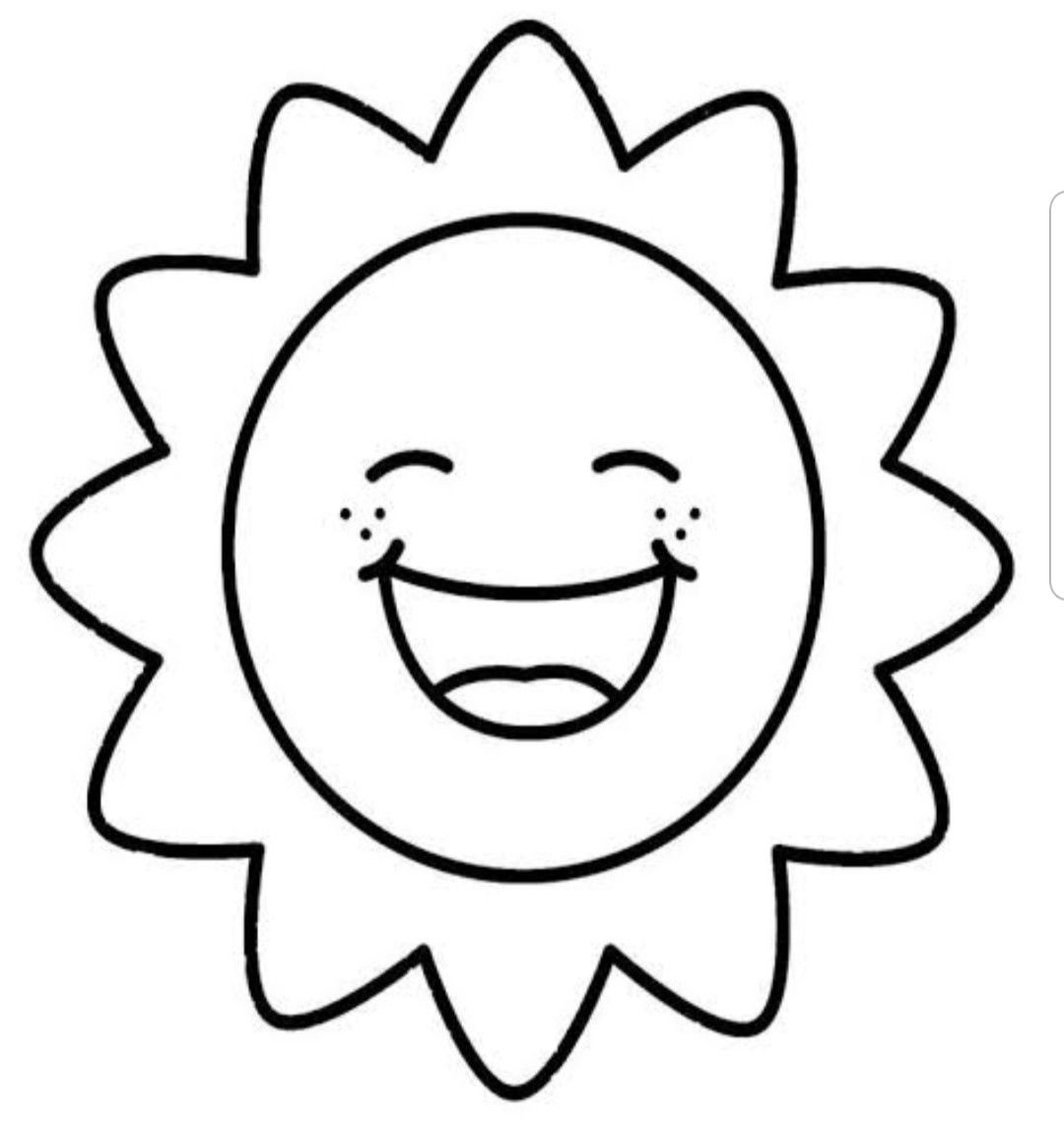 Солнце раскраска