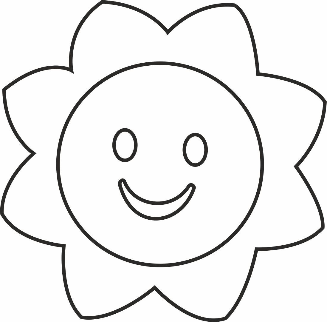 Солнце шаблон для аппликации