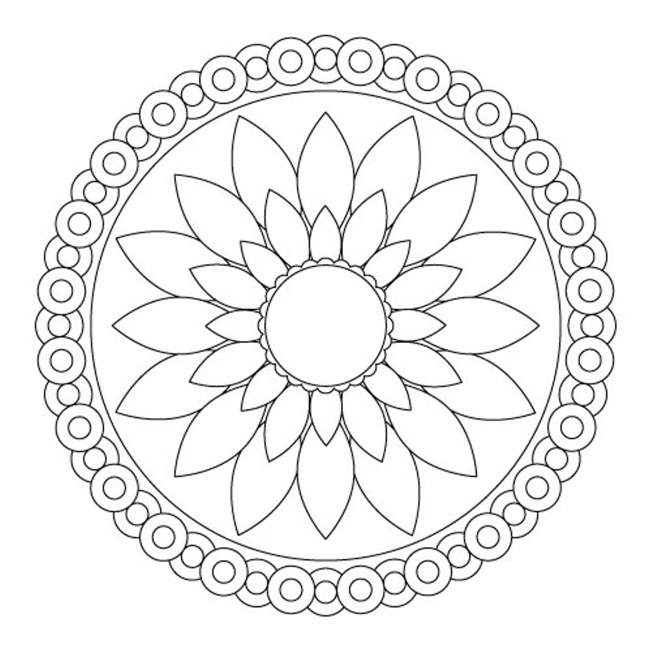 Индийские круговые узоры