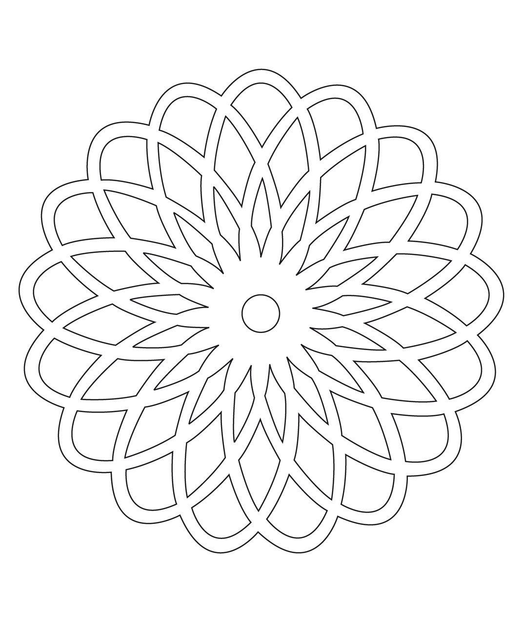 Интересные мандалы для раскрашивания