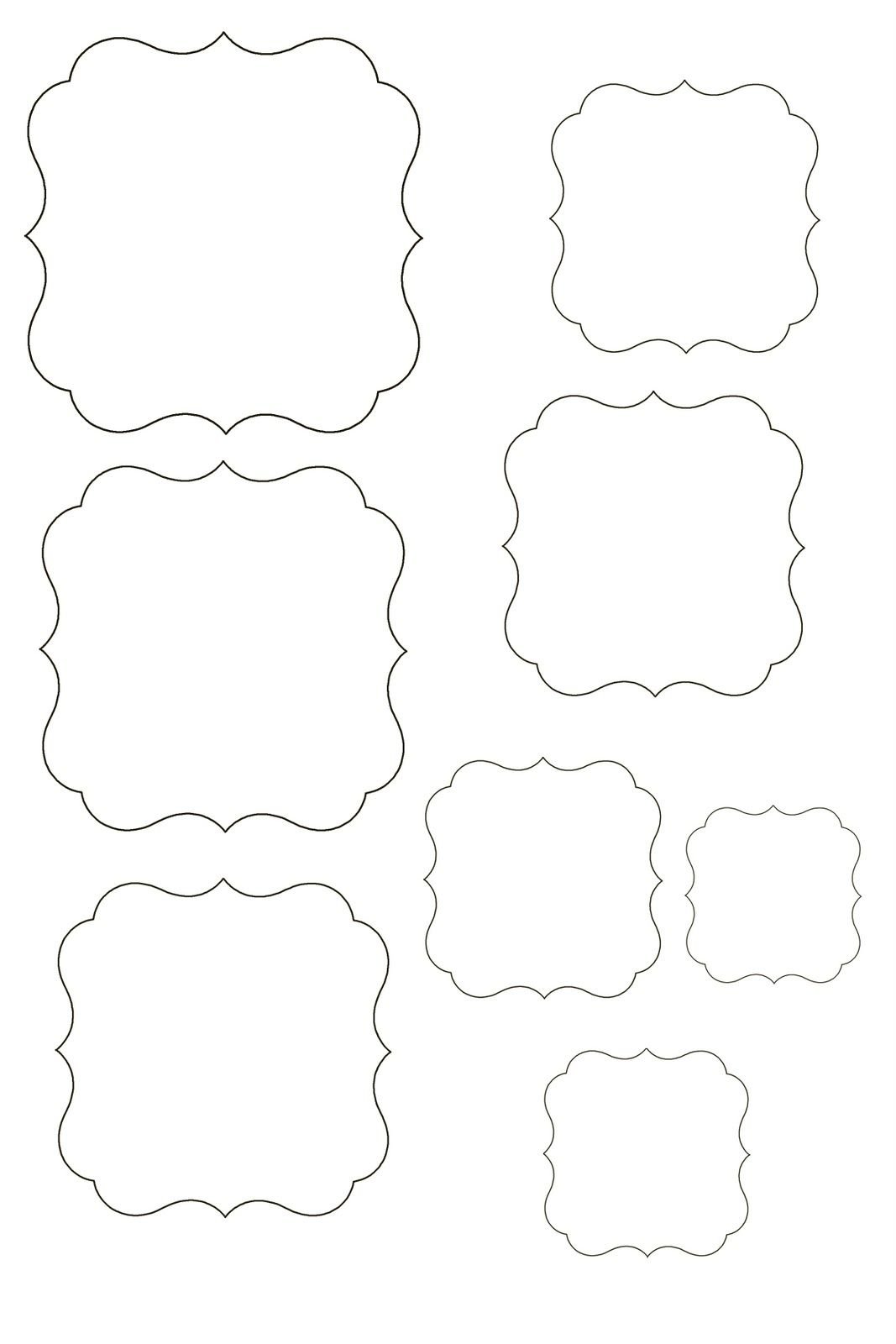 Фигурные рамки для вырезания