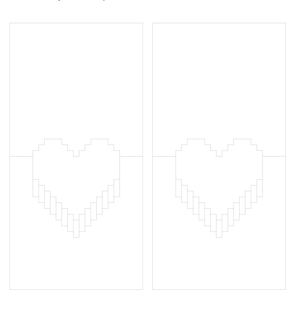 Трафареты для объемных открыток