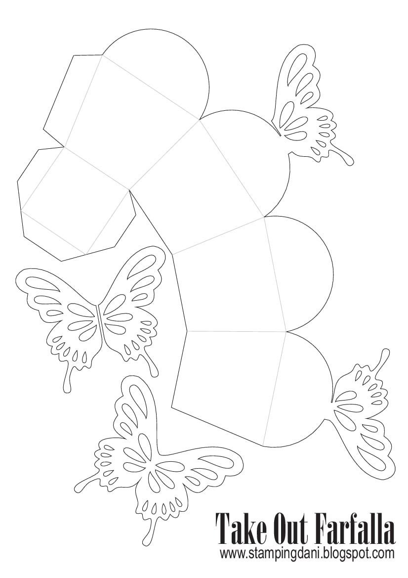 Коробочка в виде бабочки