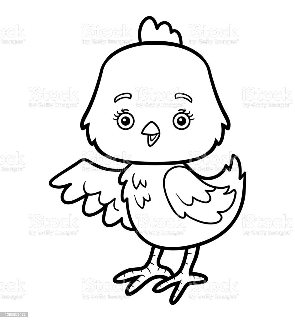 Трафарет курицы для аппликации