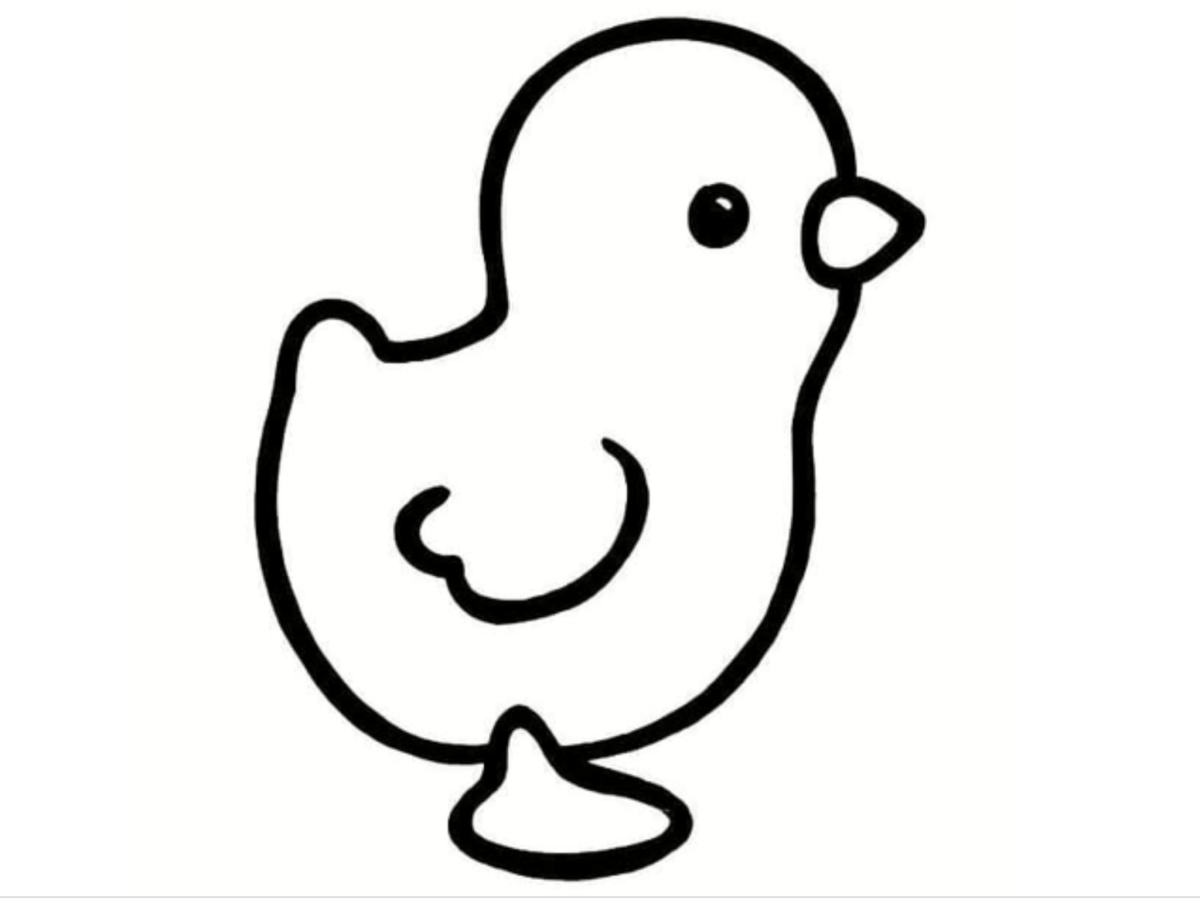 Силуэт цыпленка