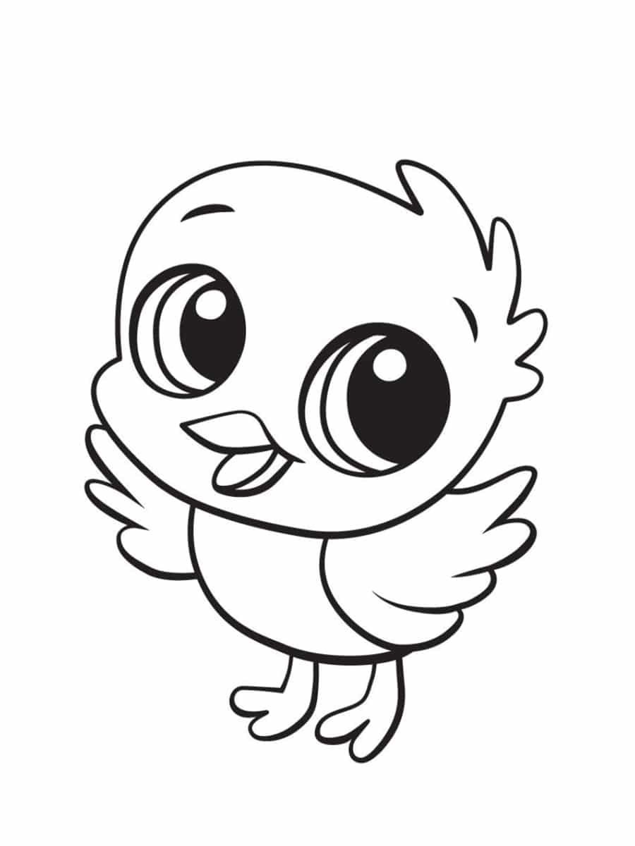 Трафарет цыпленка
