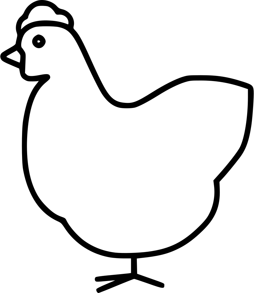 Шаблон курочки для аппликации