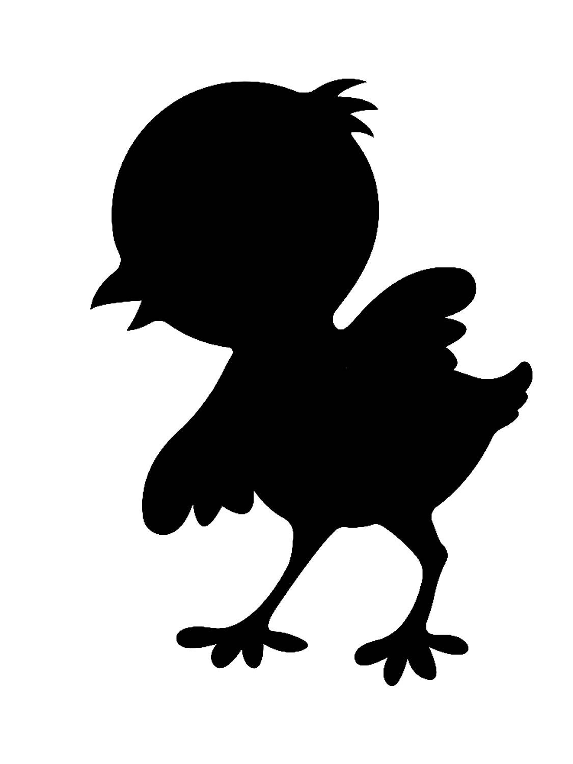 Силуэт цыпленка