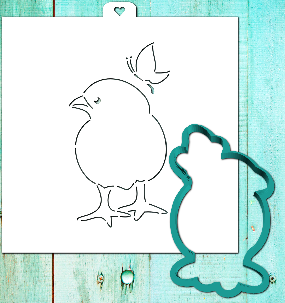 Трафарет цыпленка для вырезания