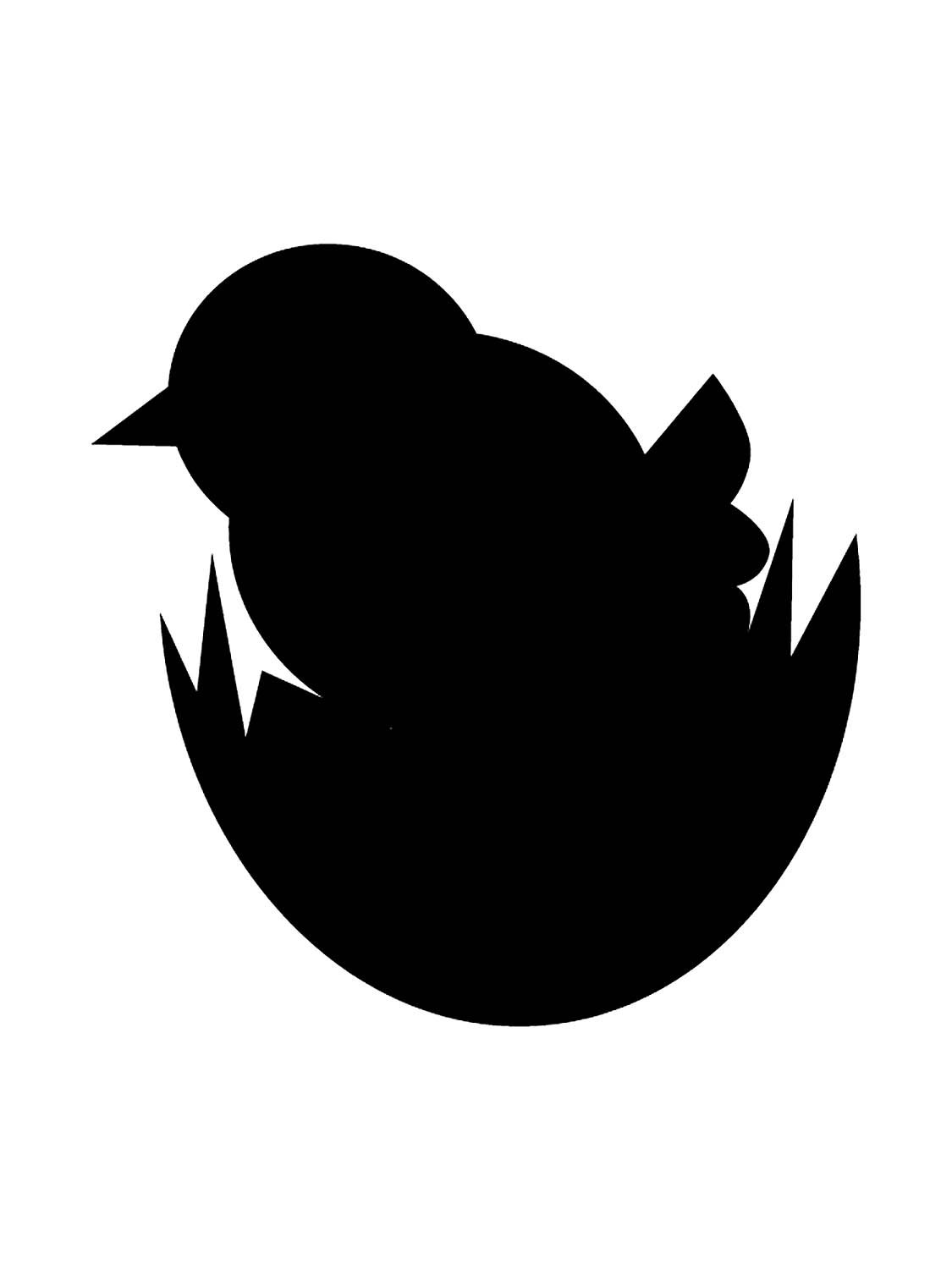 Птичка раскраска