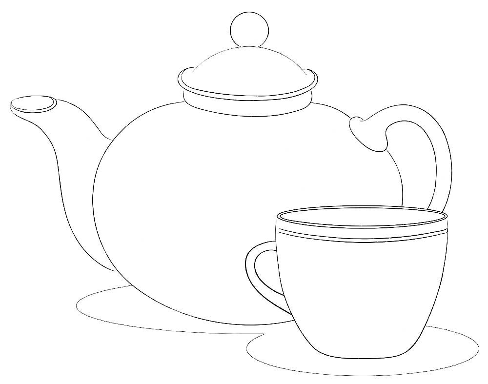 Трафарет "чайник"