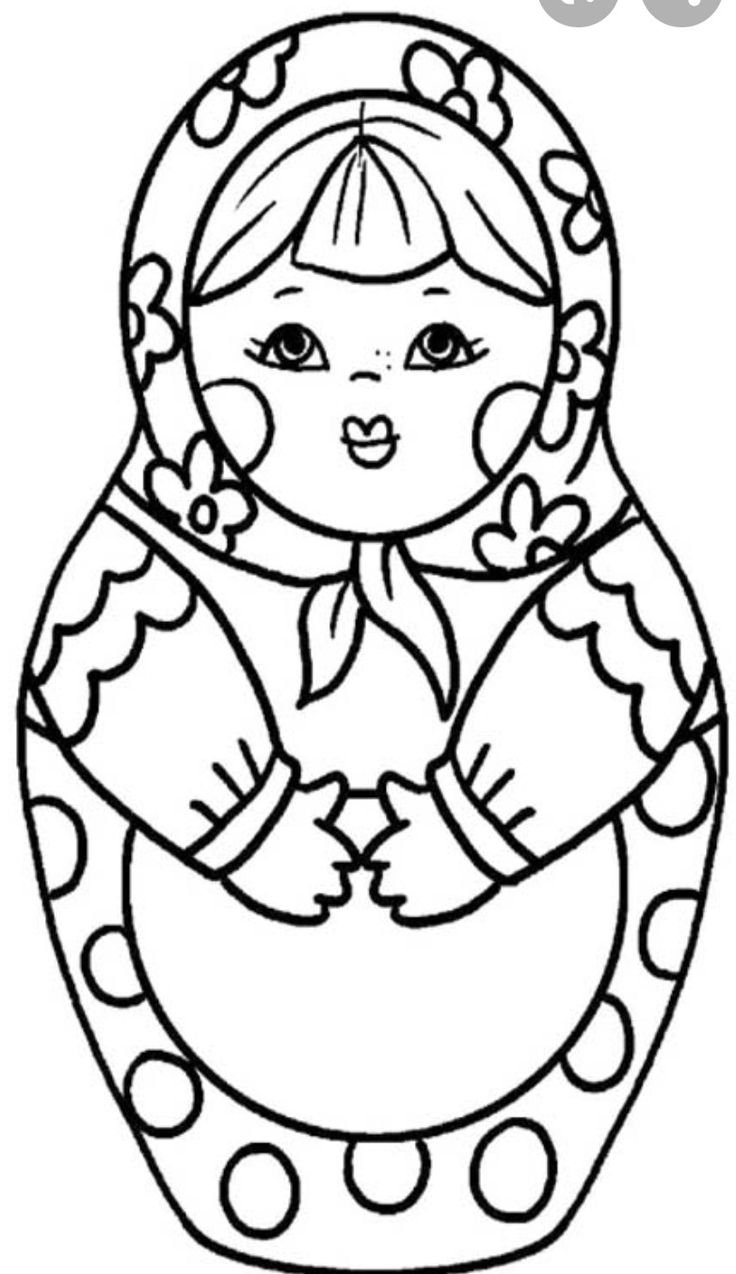 Матрешка вырезать