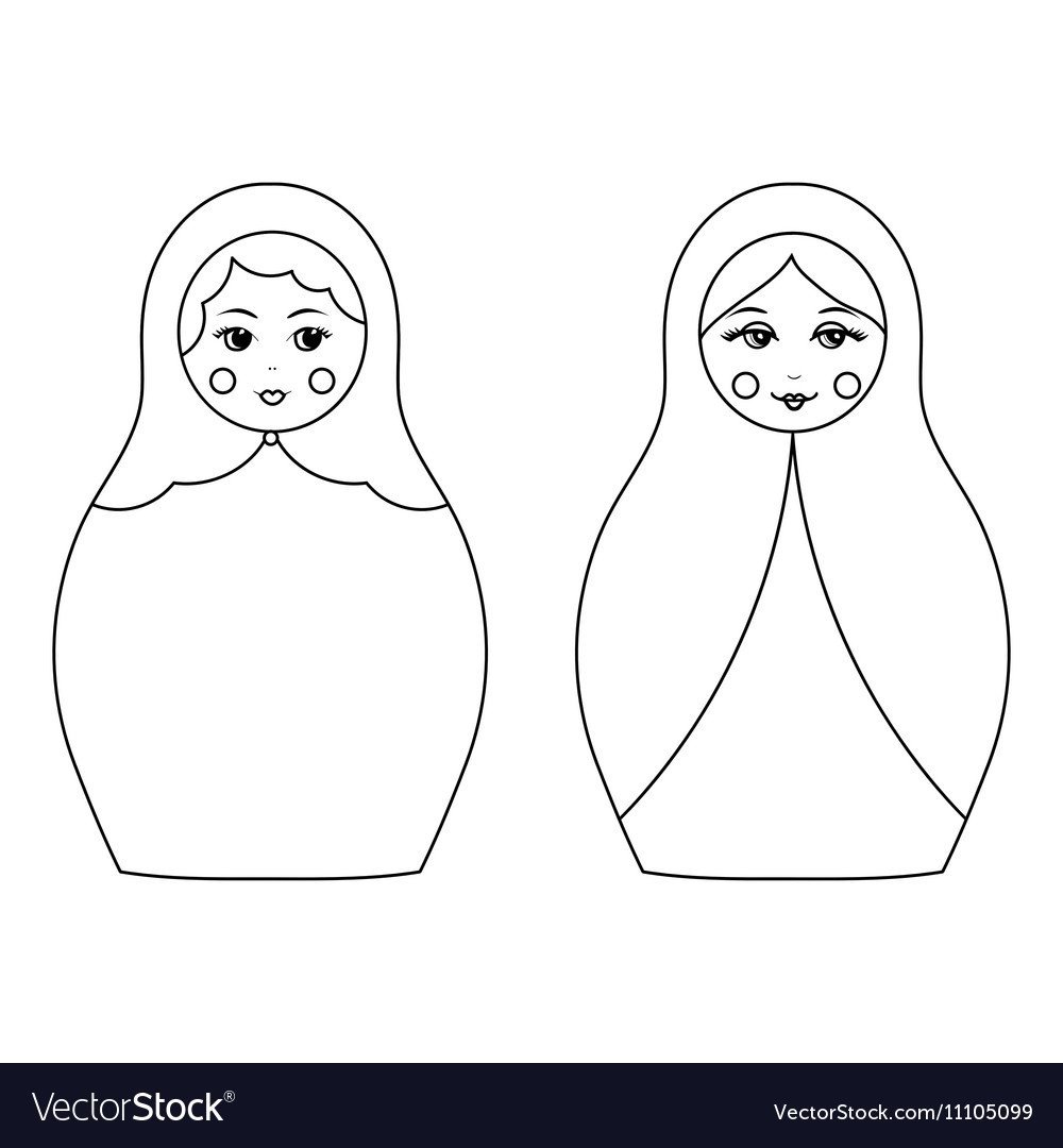 Силуэт матрешки