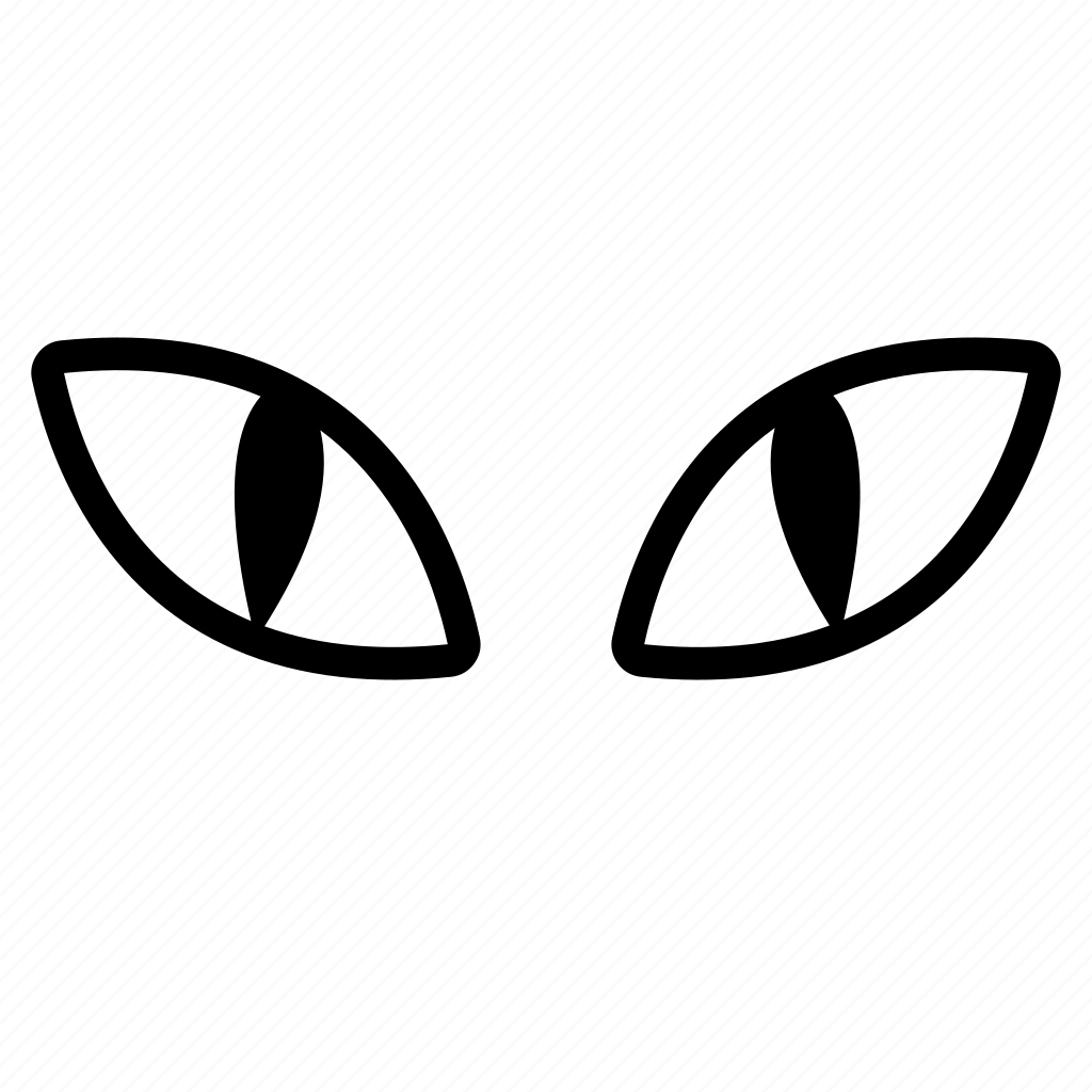 Трафарет глаза кошки