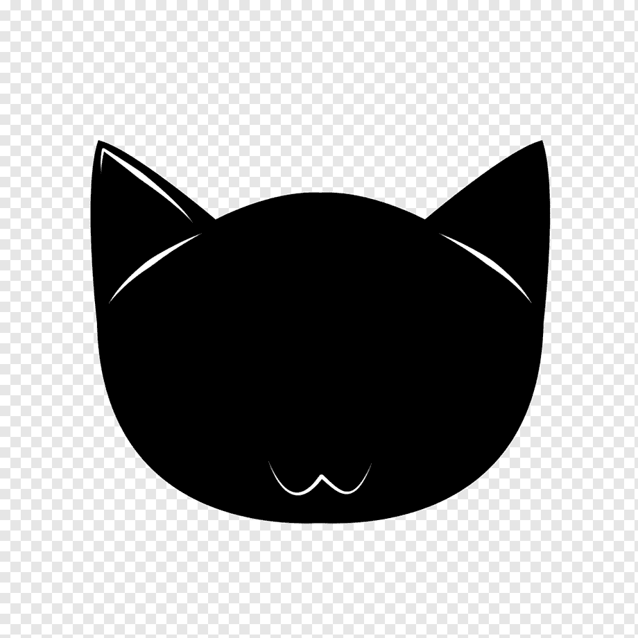 Силуэт морды кота