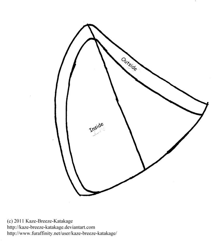 Ушки лисички выкройка