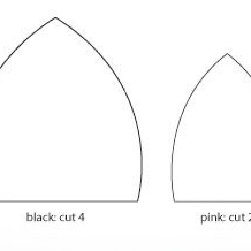 Шаблон ушек кошки