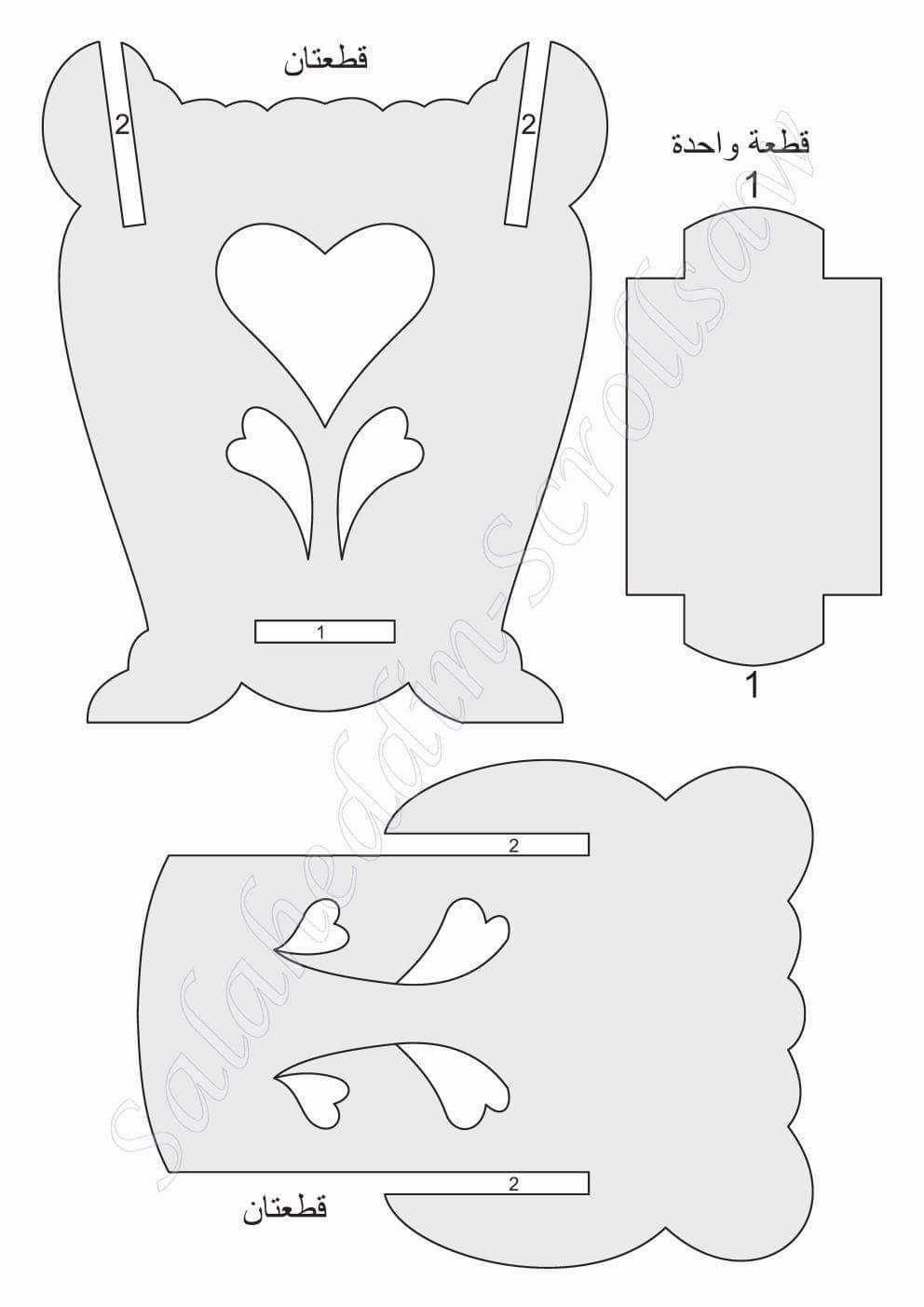 Джутовая филигрань схемы узоров салфетницы