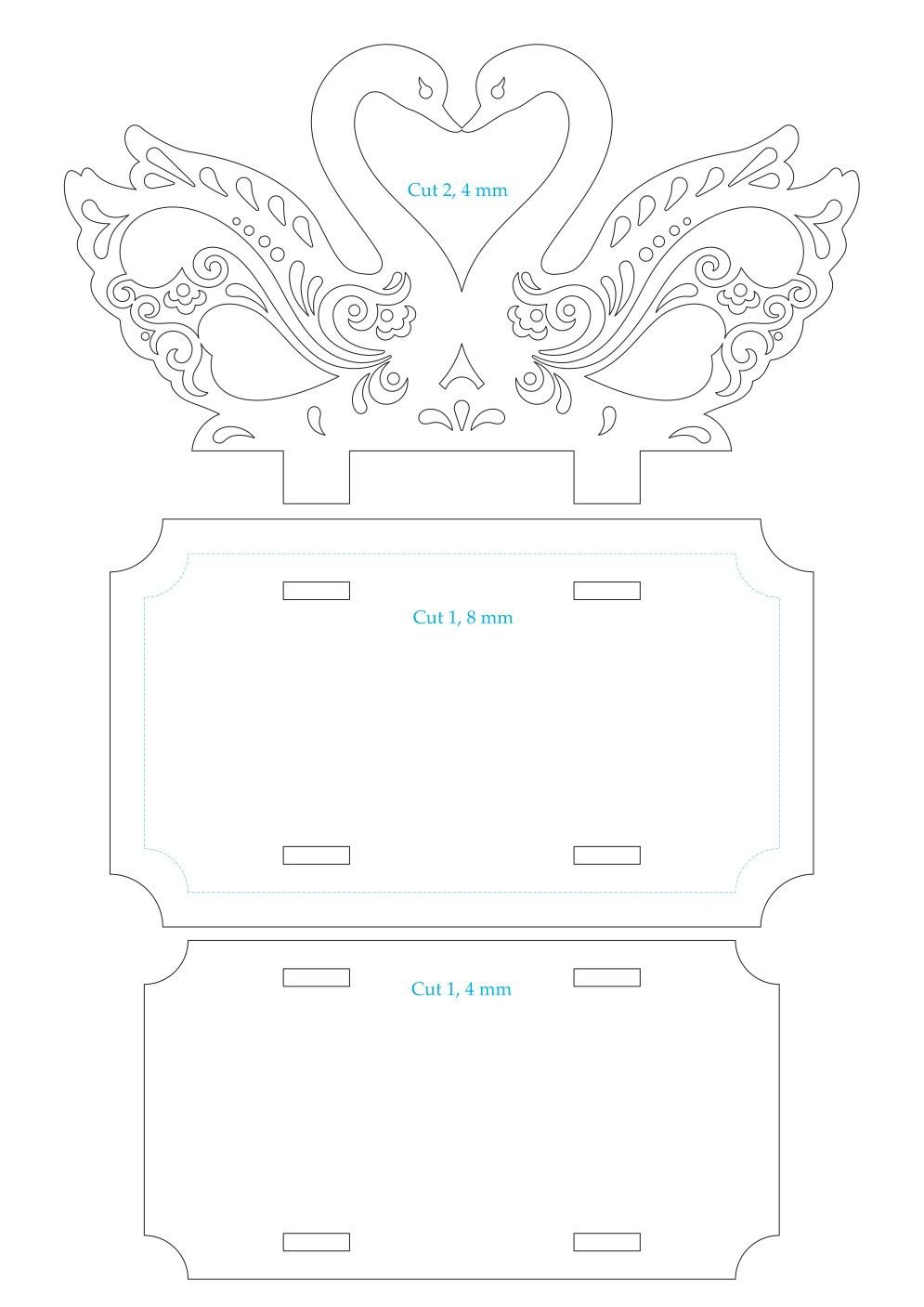 Эскиз салфетницы