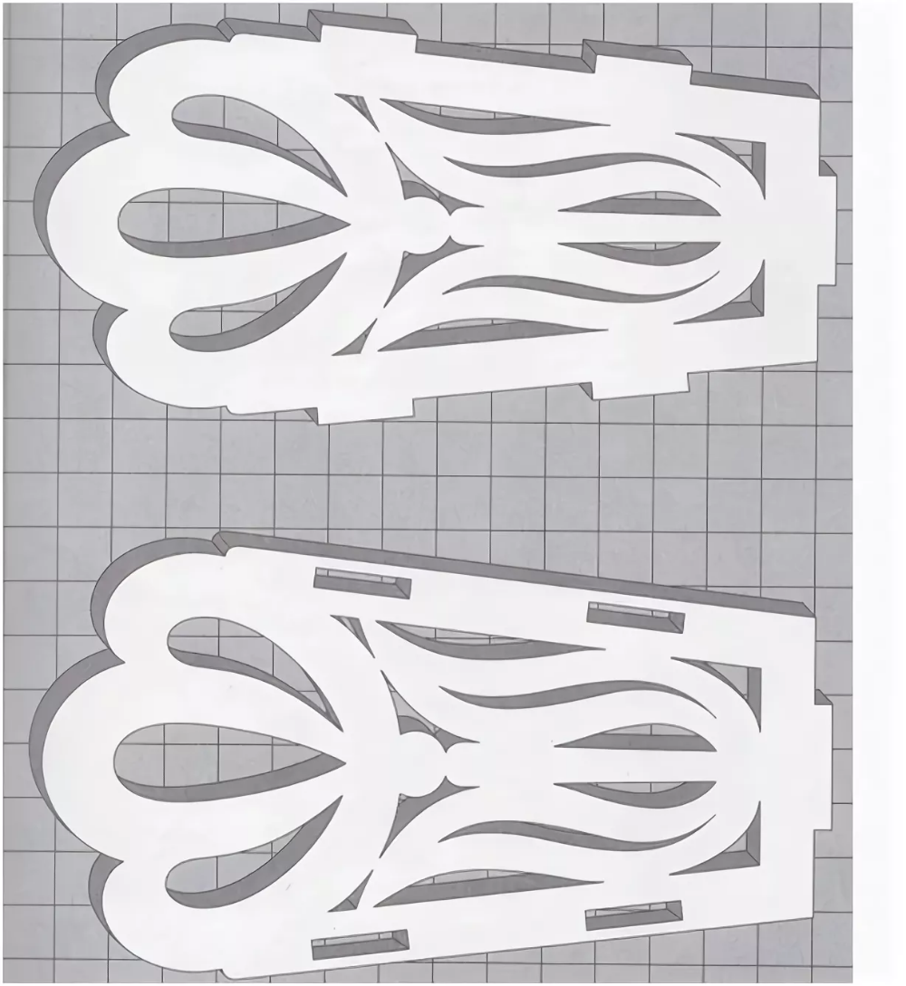 Трафарет салфетницы