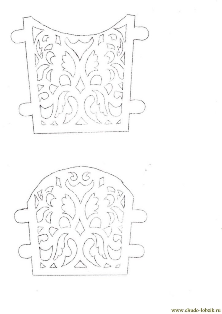 Карандашница схема лобзиком