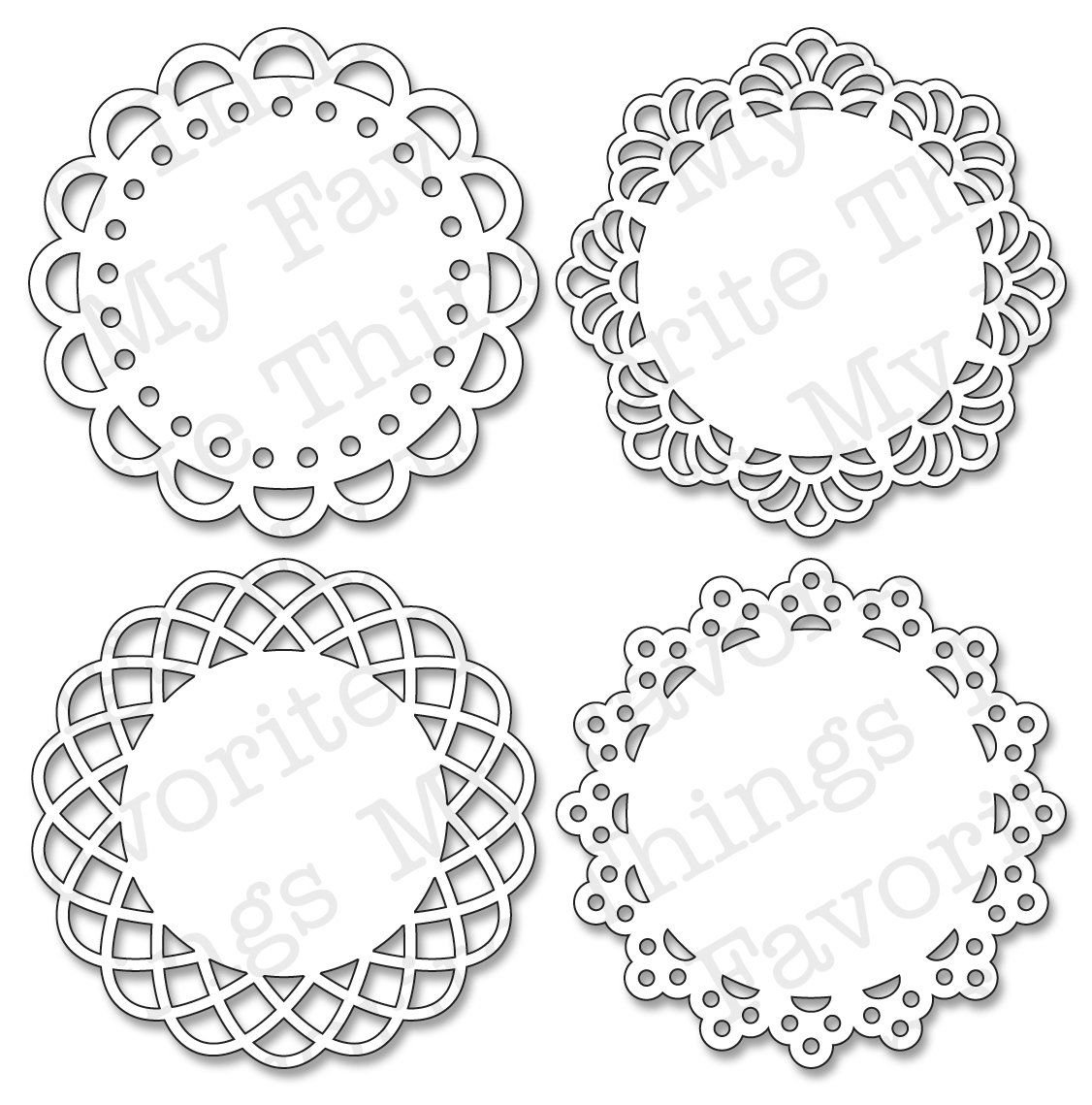 Трафарет круглый орнамент