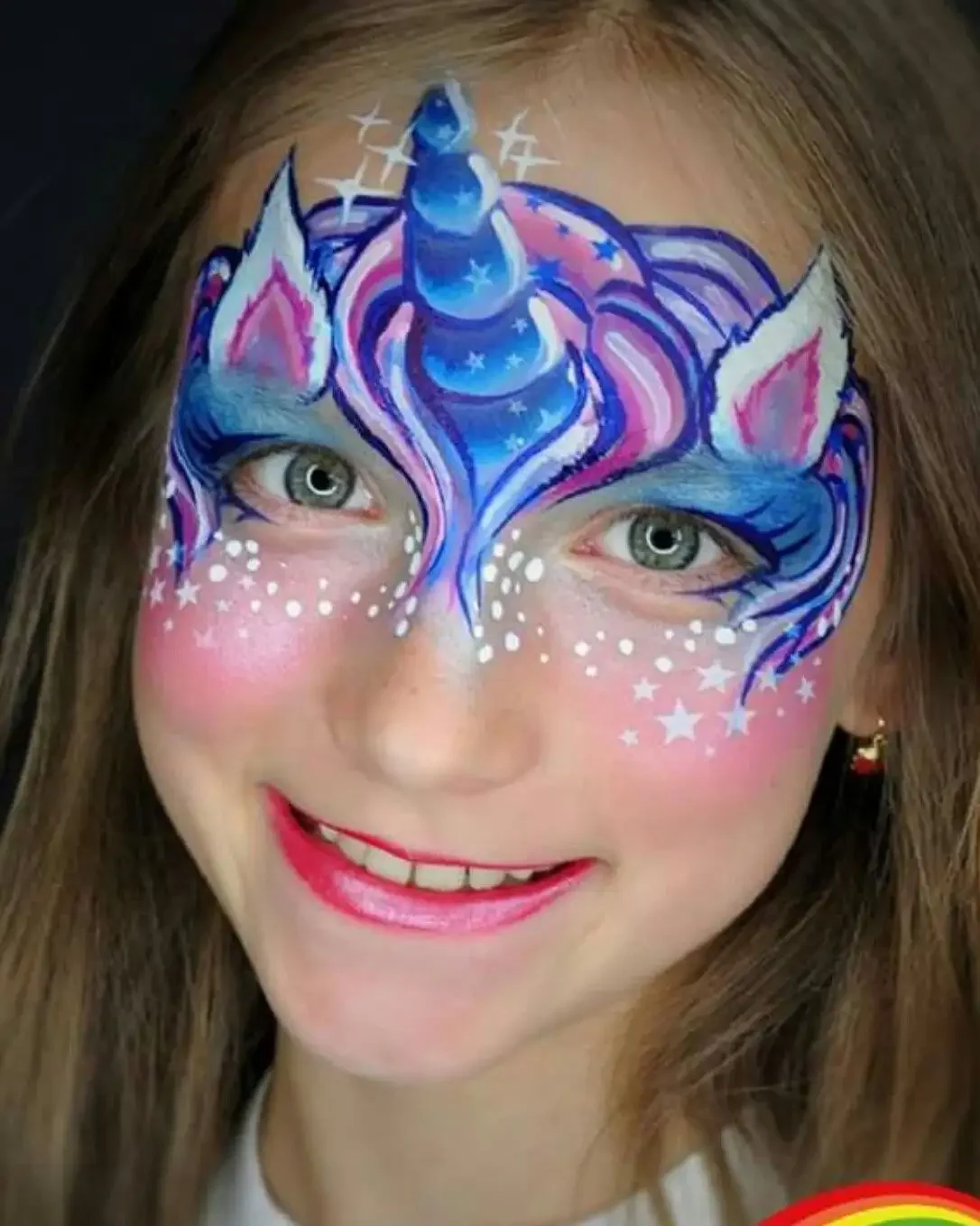 Аквагрим в стиле единорога