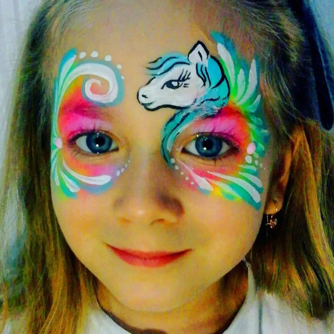 Аквагрим лошадка