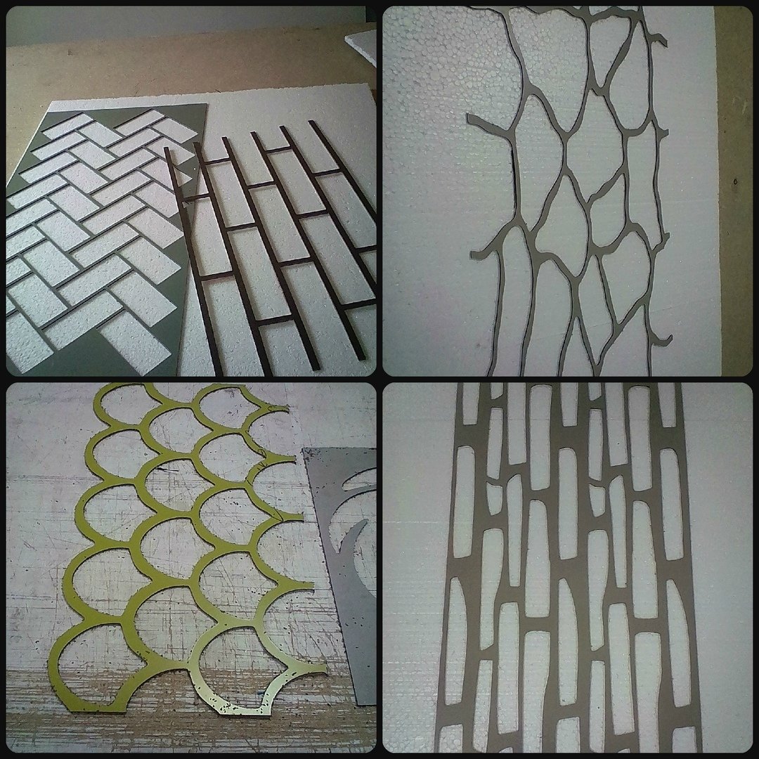 Трафареты для декоративной кирпичной