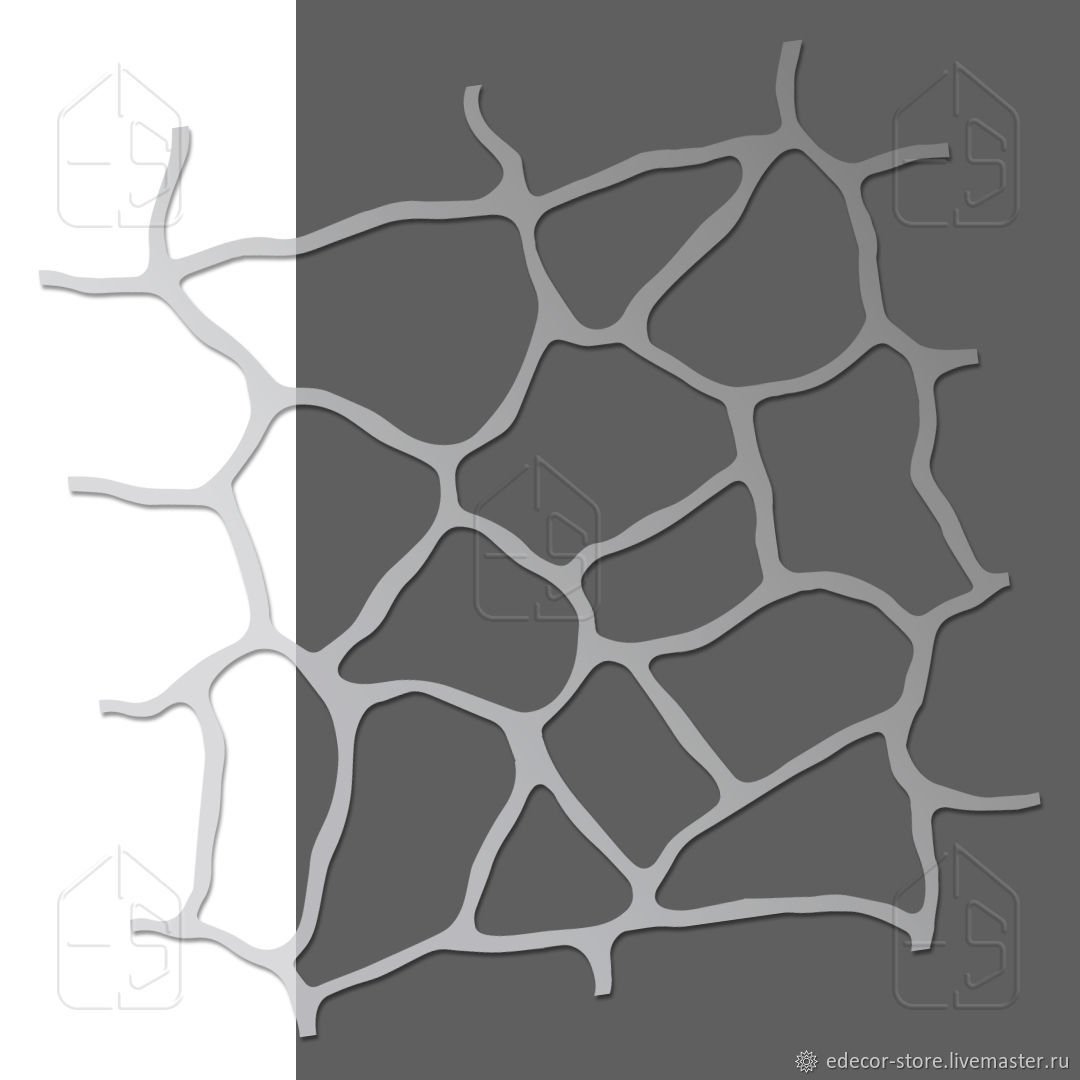 Трафарет для декоративного камня
