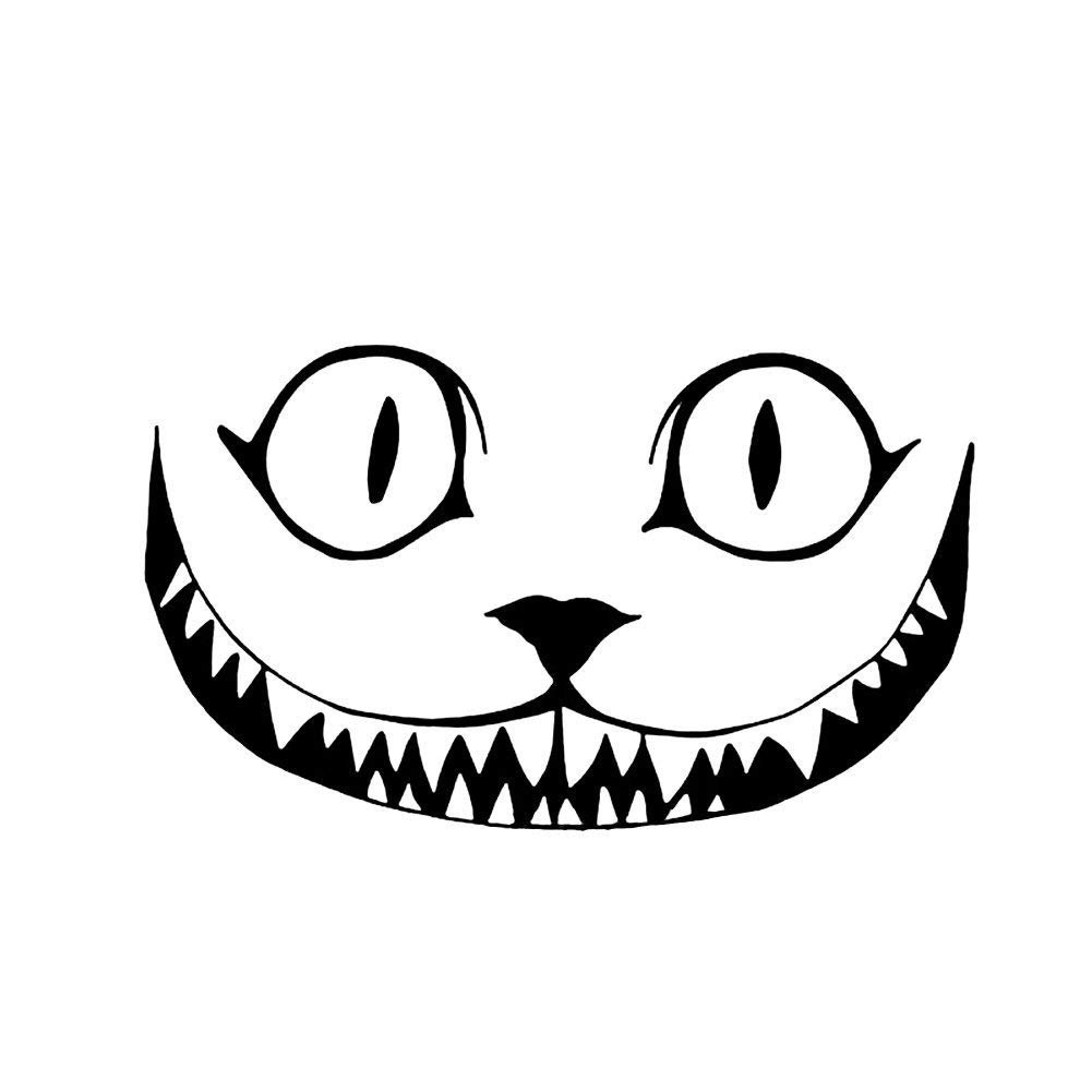 Чеширский кот трафарет