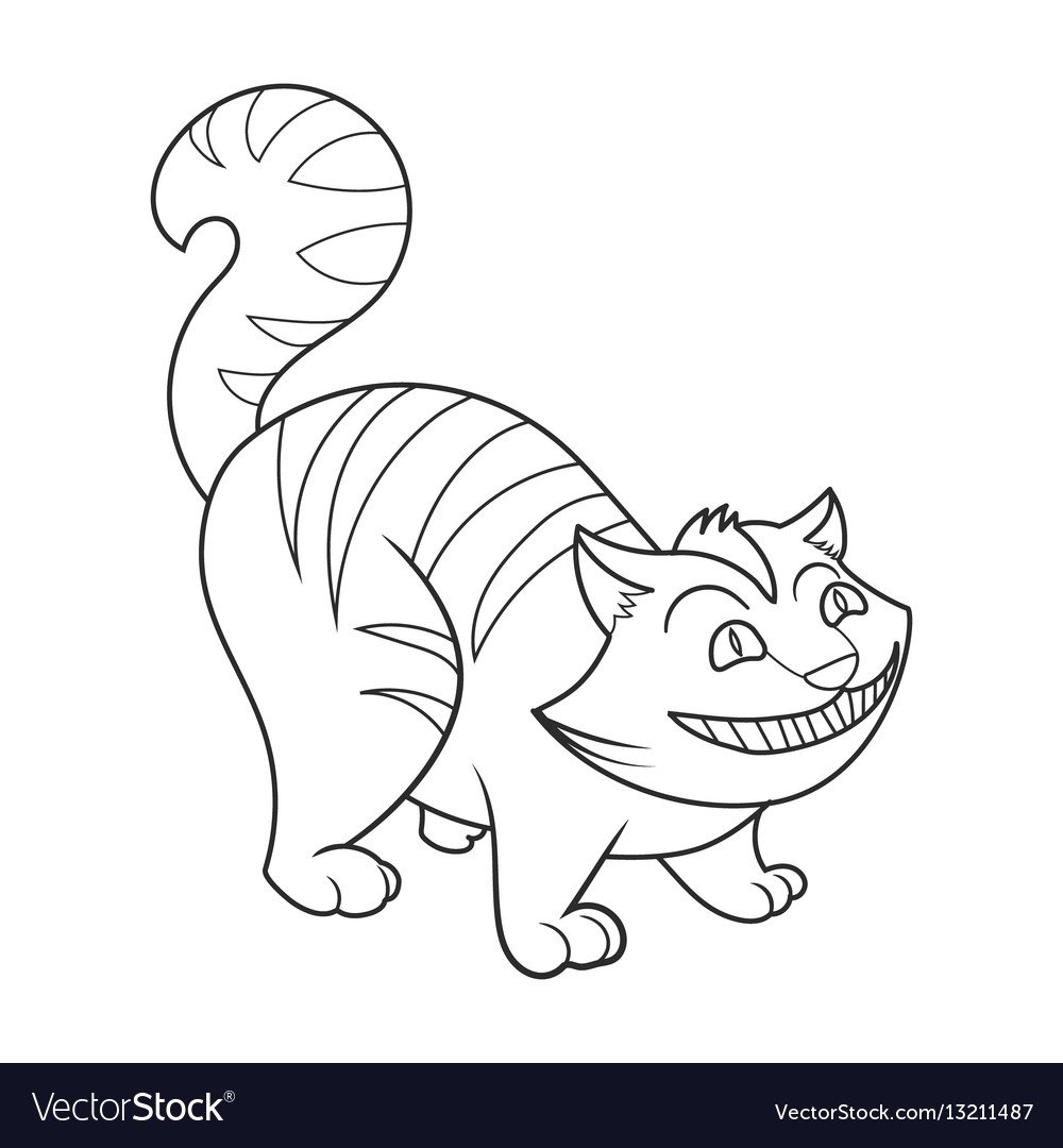Чеширский кот эскиз