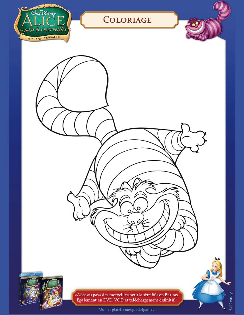 Алиса и Чеширский кот эскиз