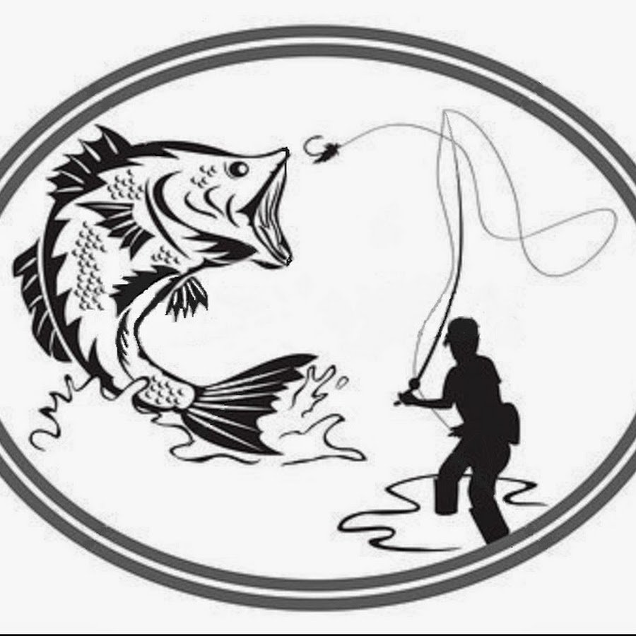 Трафарет рыбака