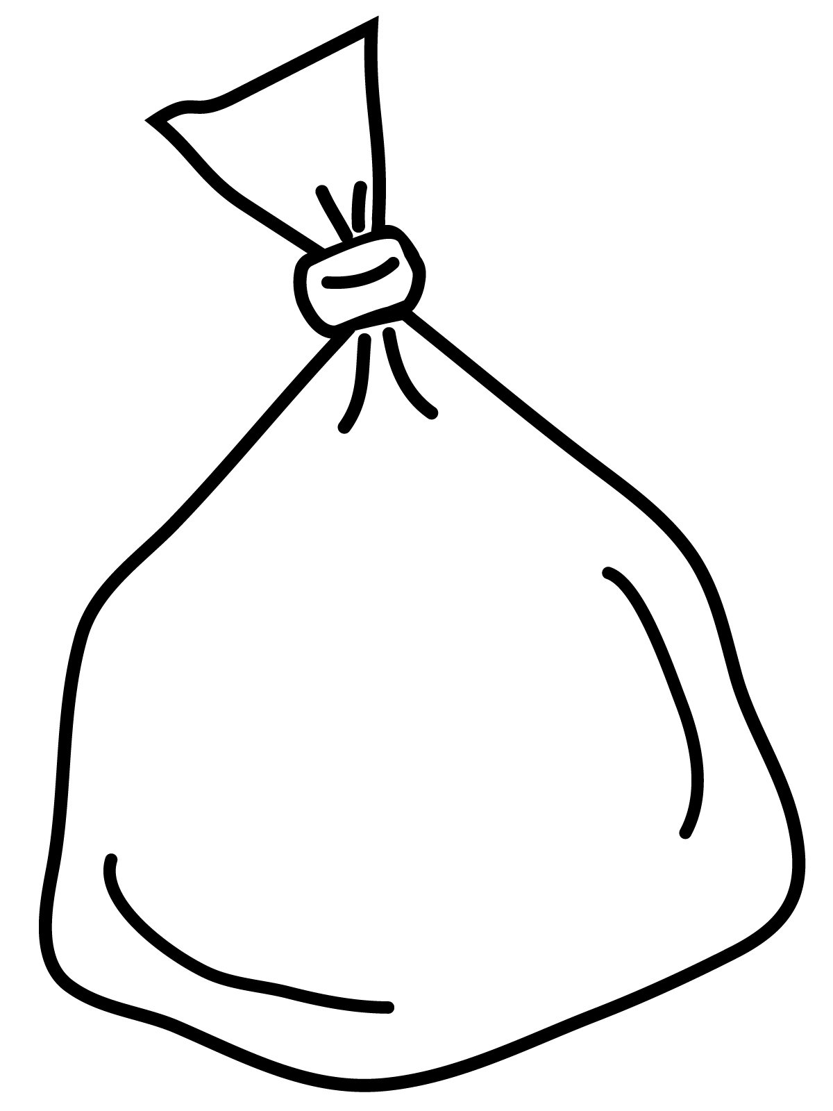 Мешок раскраска