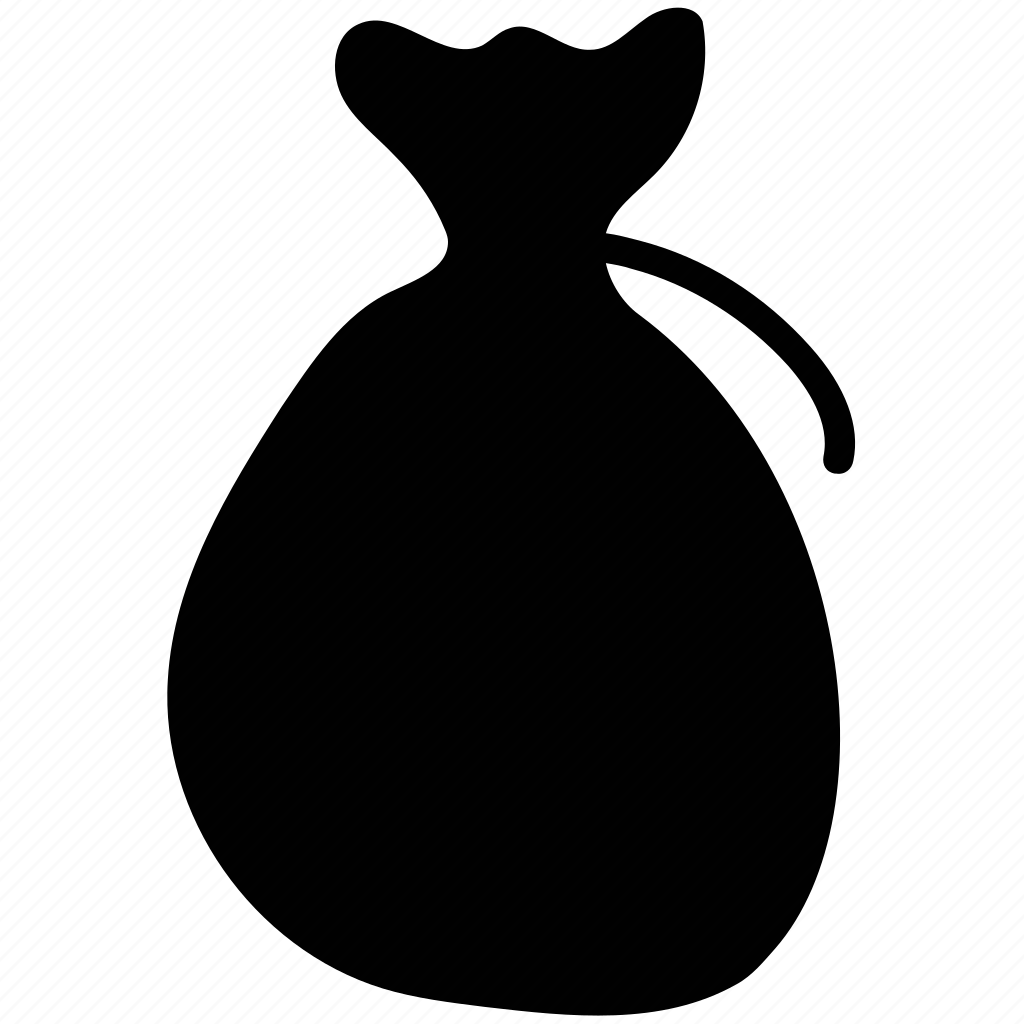 Мешок денег силуэт