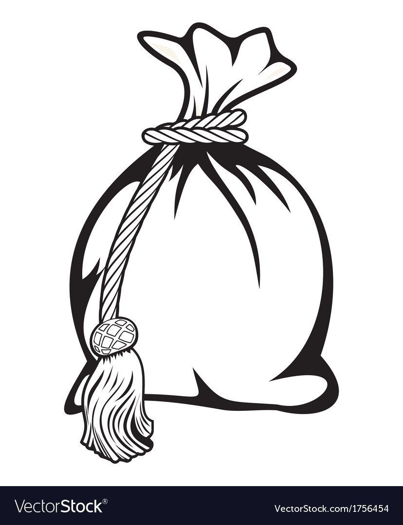 Мешок с подарками контур