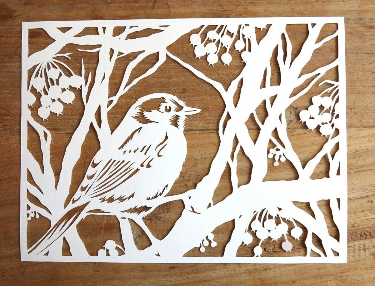 Многослойное панно из бумаги