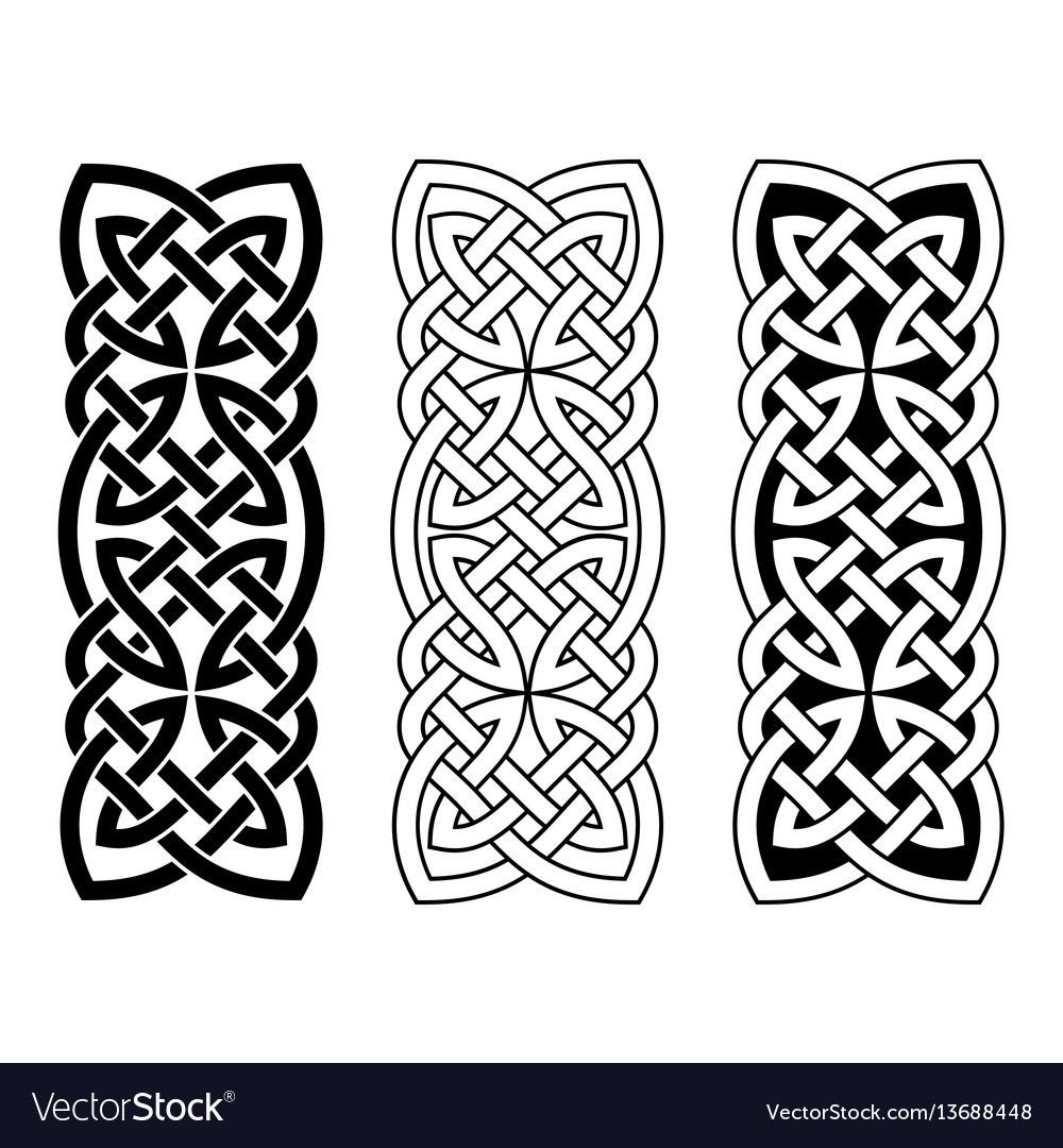 Орнамент в скандинавском стиле трафарет