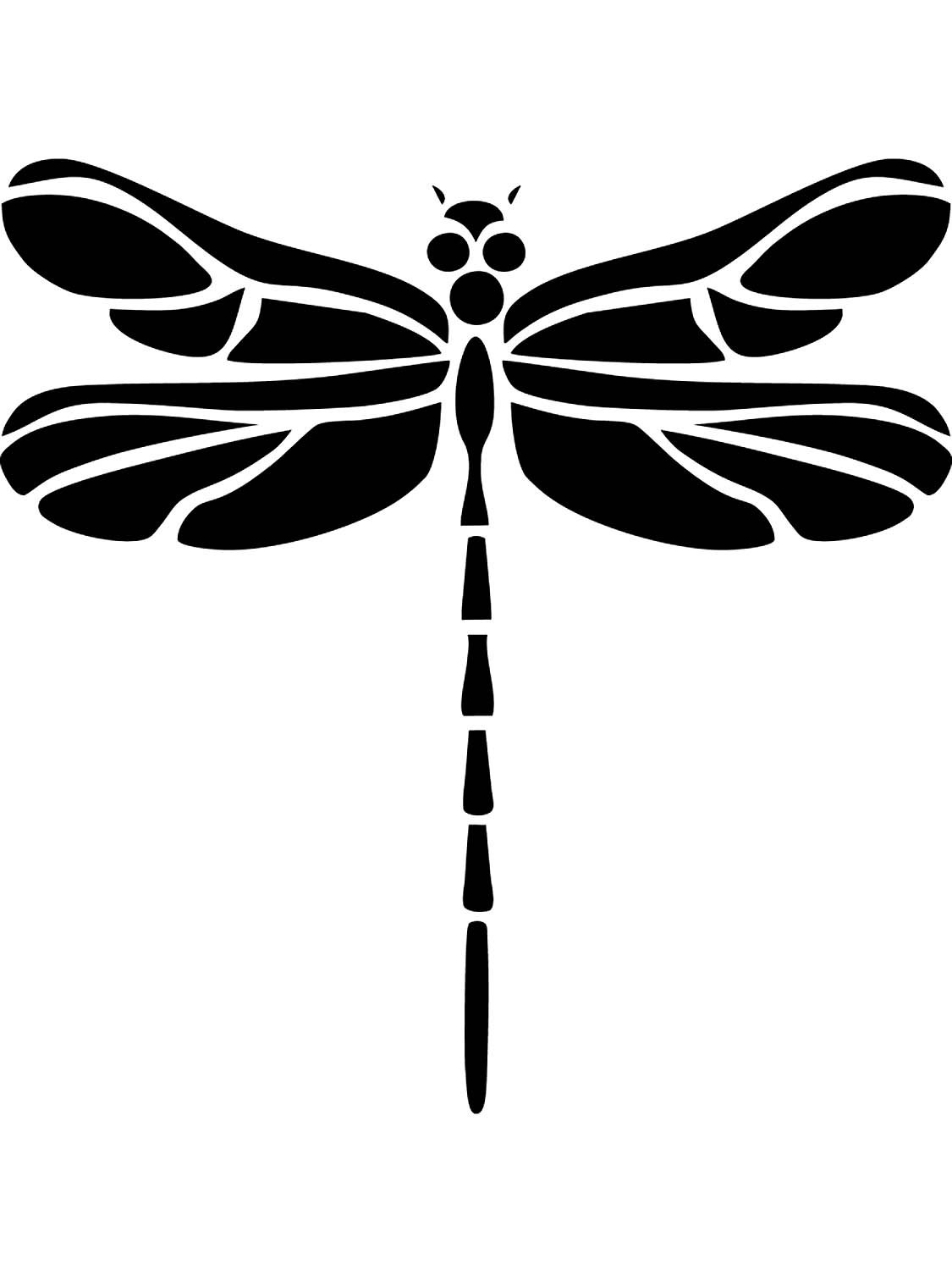 Трафареты для декора Стрекоза