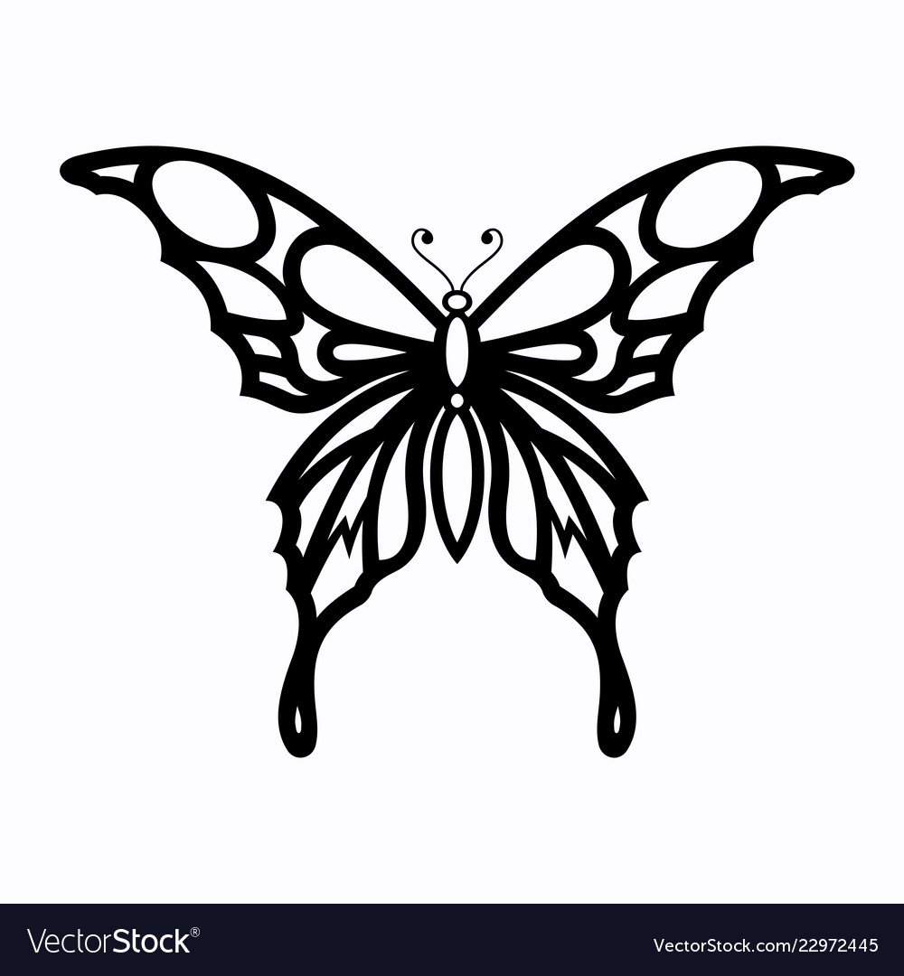 Трафареты бабочки